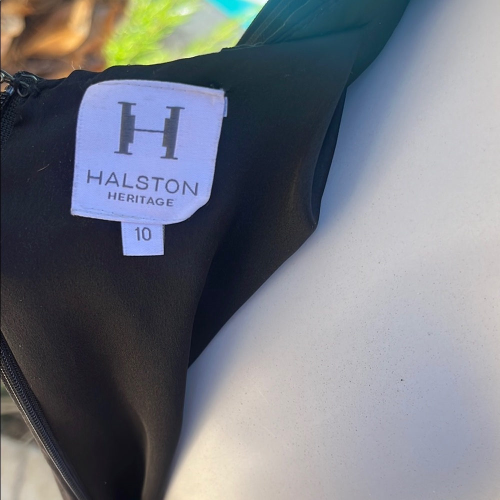 H by Halston Black Halter Maxi Gown - Picture 11 of 12